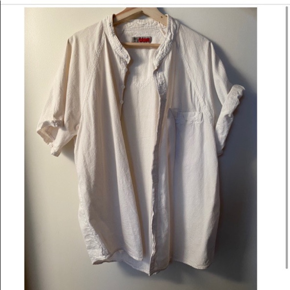 White Vintage Button Up